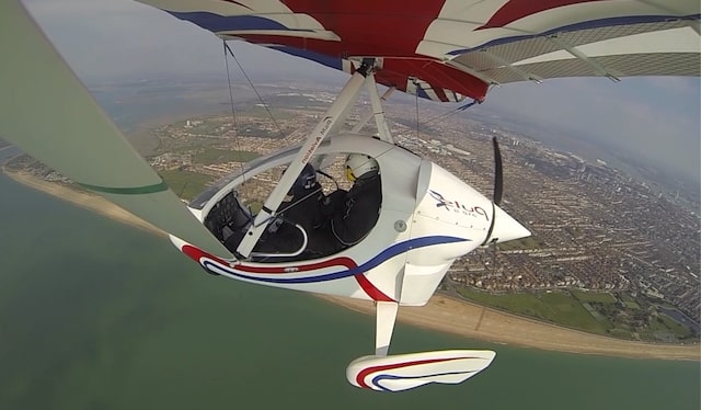 Microlight flight 1