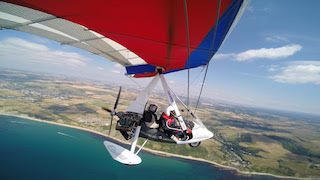 Microlight flight 1